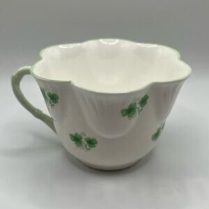 Crown Staffordshire shamrock clover bone china petite teacup